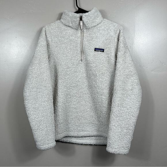 Patagonia Women's Los Gatos 1/4-Zip Sweater Dyno White Size Medium - Picture 1 of 7